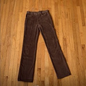 Brown vintage corduroy pants.